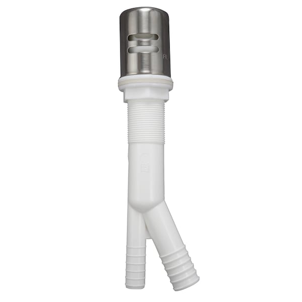 Keeney Mfg Dishwasher Air Gap, Brushed Nickel, Indoor / Outdoor: Indoor 85570BNK - main